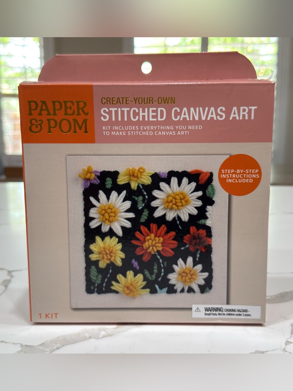 PAPER & POM Stitched Canvas Art Kit